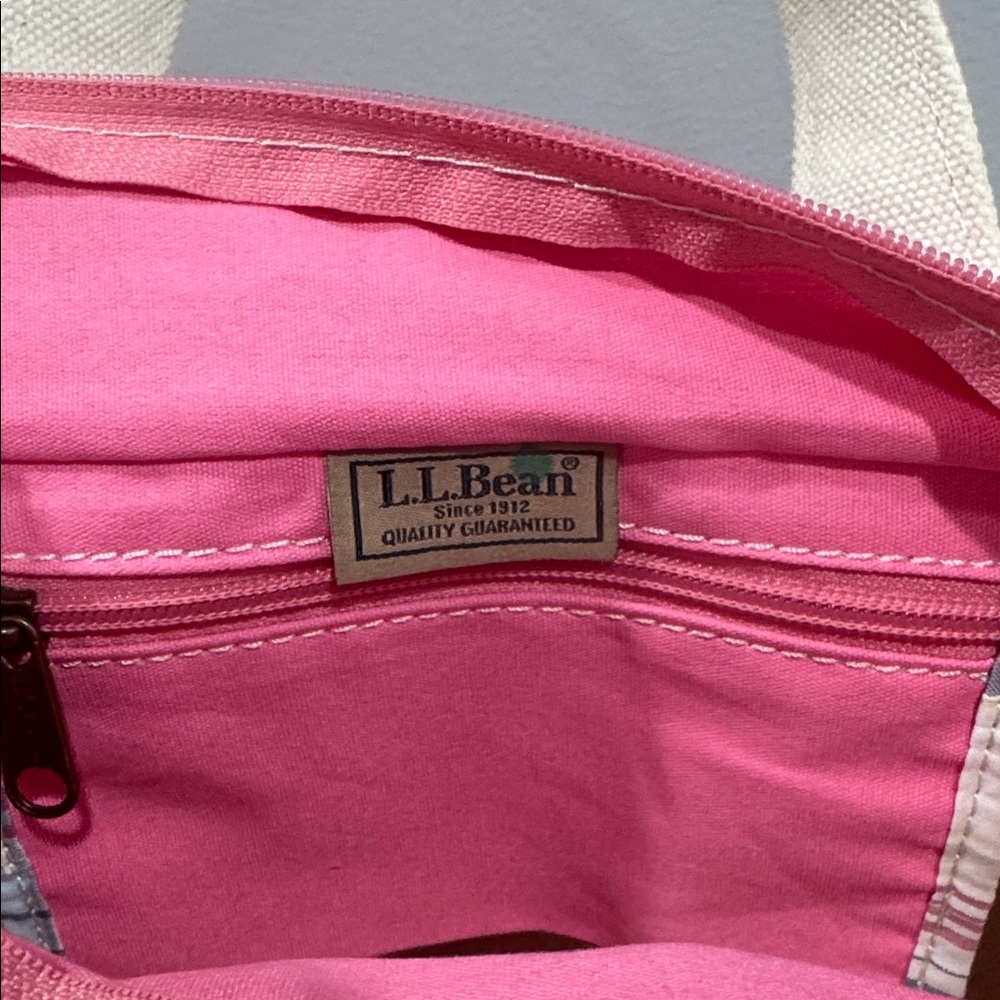 Vintage L.L. Pink Patchwork Mini Tote NWT - Picture 6 of 6